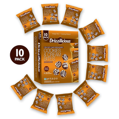 Drizzilicious Mini-Reiskuchen-Kekse & Sahnereis-Knacks, 0,74 Unzen (Packung mit 10)