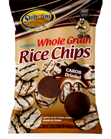 Shibolim Vollkorn-Reis-Chips Carob beschichtet, 3,5 oz