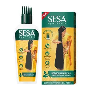 Sesa Ayurvedic Hair Oil, 200ml + kostenloses 100ml Shampoo