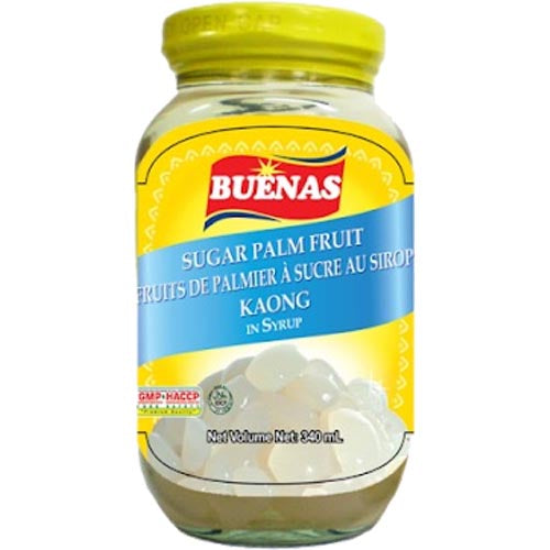 Buenas Zuckerpalmenfrucht – Kaong in Sirup (WEISS) – 12 OZ