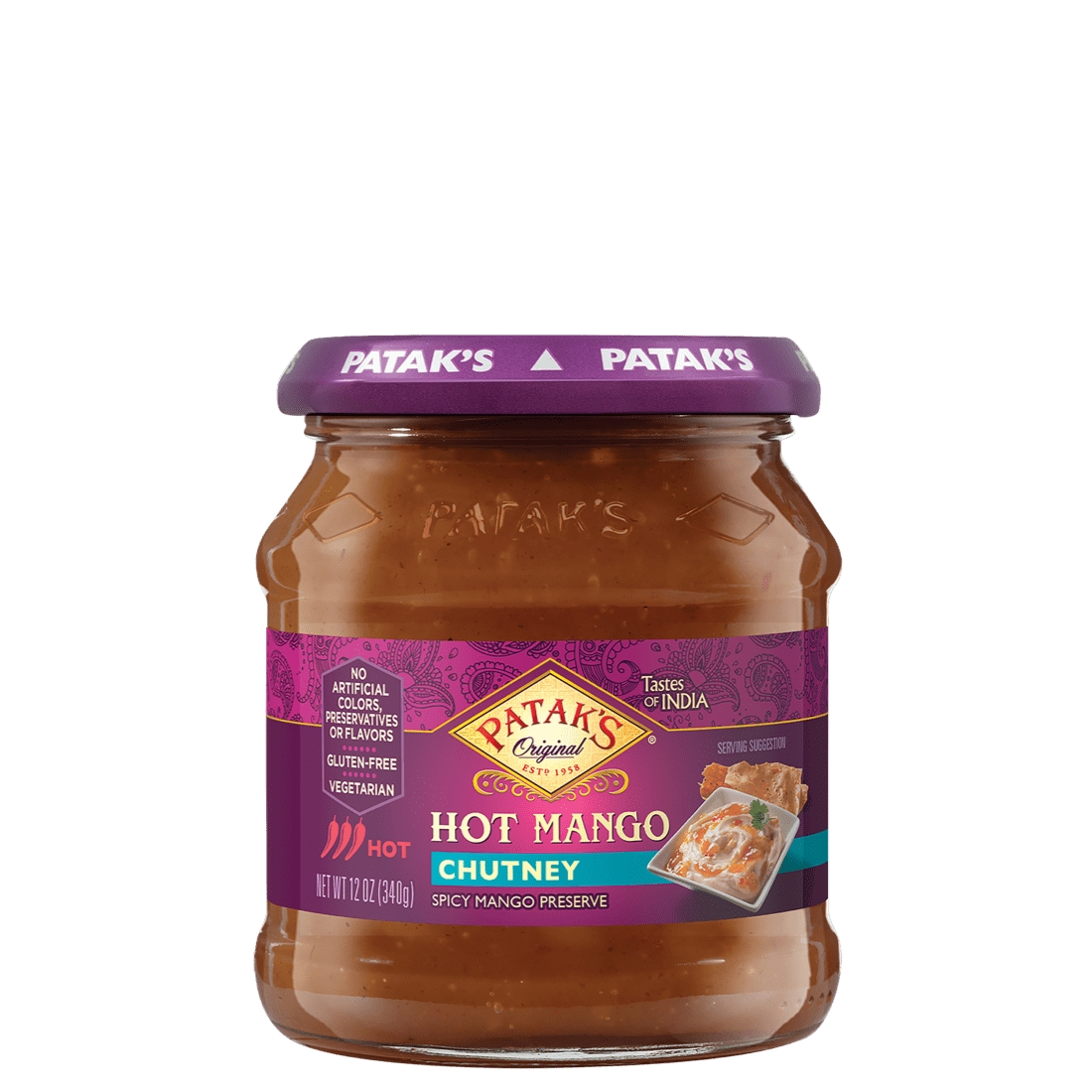 Patak's Hot Mango Chutney (Heiß) – 12oz