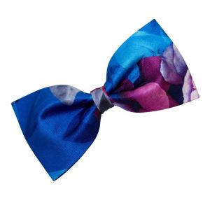 Herren Tasche quadratisch Bowtie In Royal/Mehrfarbig