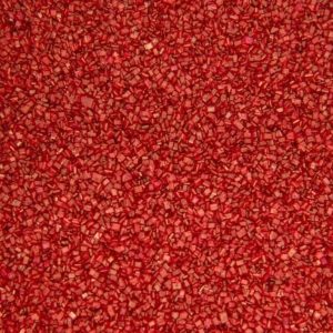 Roter Zuckerkristall