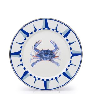 Golden Rabbit Blau Crab Speiseteller