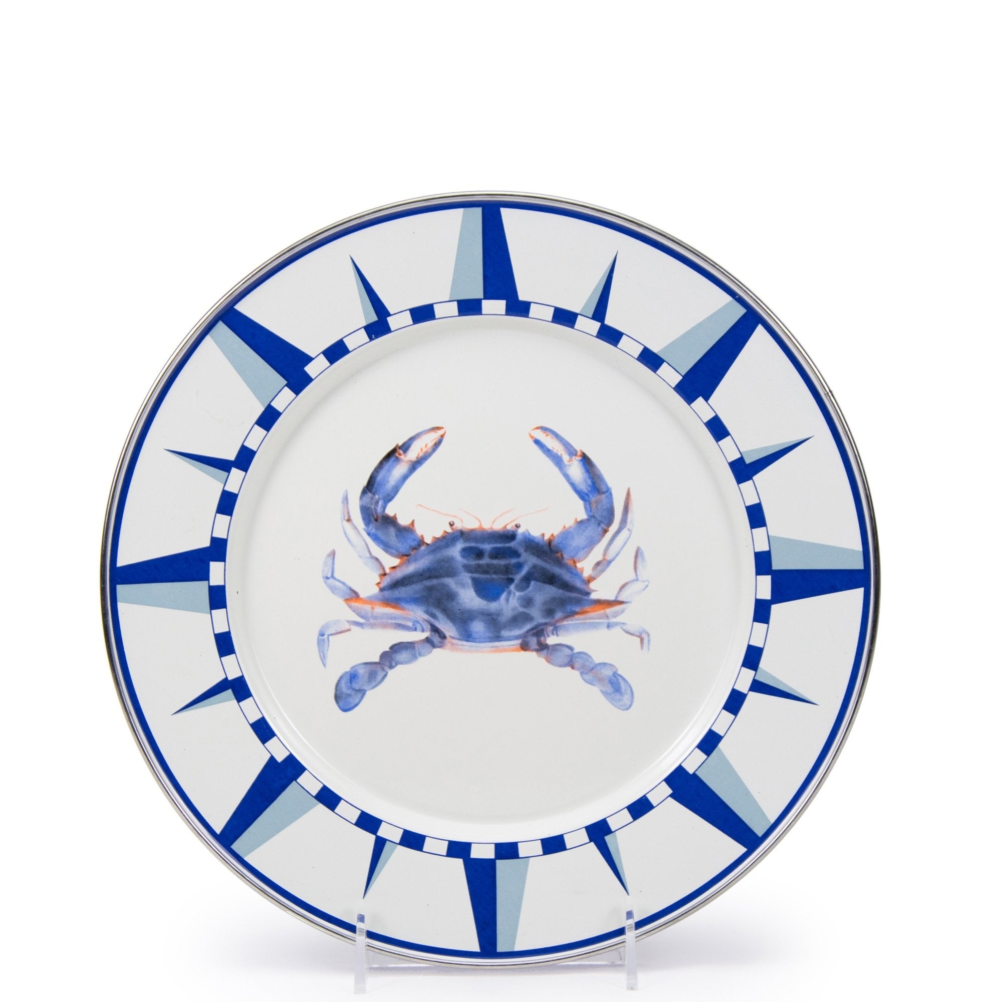 Golden Rabbit Blau Crab Speiseteller