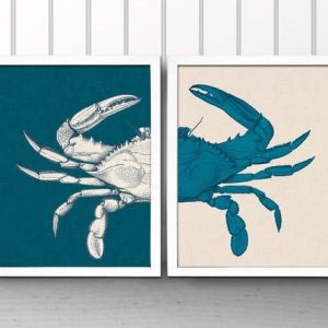 The National Anthem – 8” x 10” blaue Krabbe – zwei Drucksets