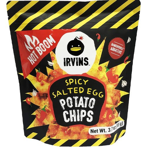 Irvins – Gesalzenes Ei – Kartoffelchips (scharf) – 105 G