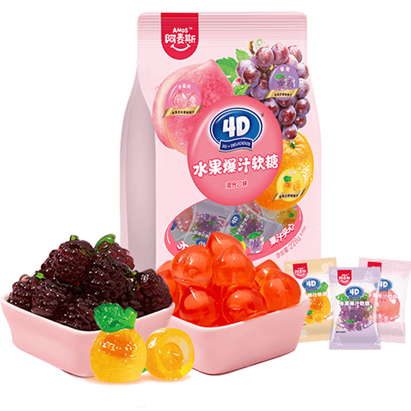 Amos Fruchtförmige Gummy Süßigkeiten Mischung 228g