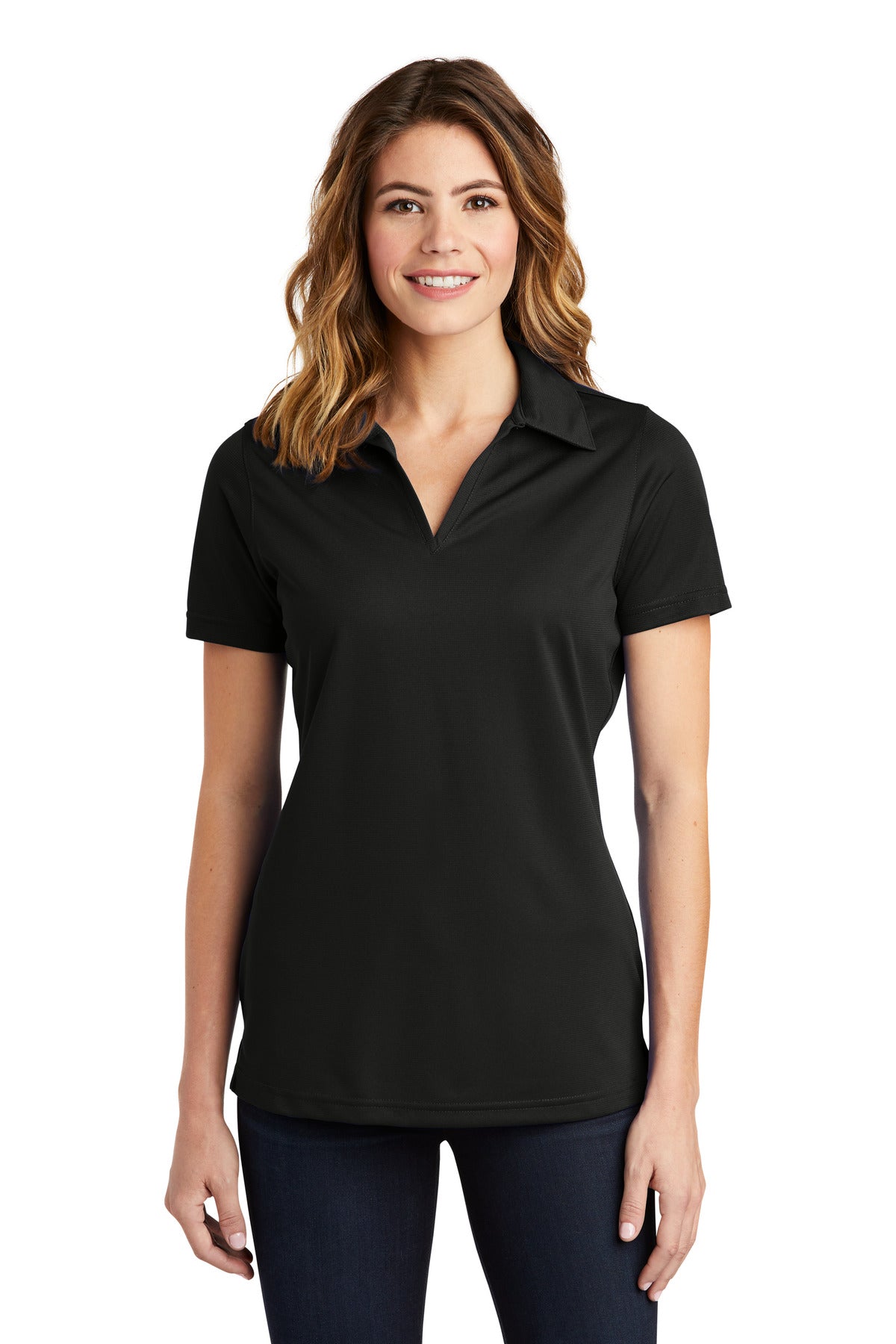 Sport-Tek PosiCharge Active Strukturierter Polo für Damen LST690