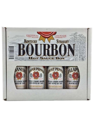 Kentucky Gerade Bourbon Chilisauce Geschenkbox, 4/5oz