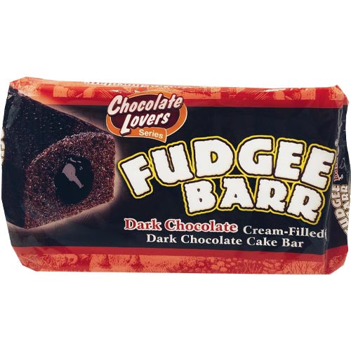Rebisco – Fudgee Bar – Dunkle Schokoladencreme gefüllter dunkler Schokoladenkuchen – 10er Packung – 42 G