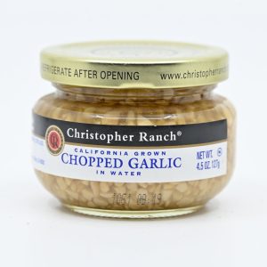 gehackt Knoblauch in Wasser christopher Ranch Gilroy Kalifornien 4.25