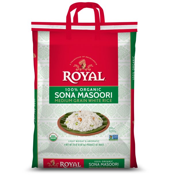 Royal Bio Sona Masoori Reis, 20lbs