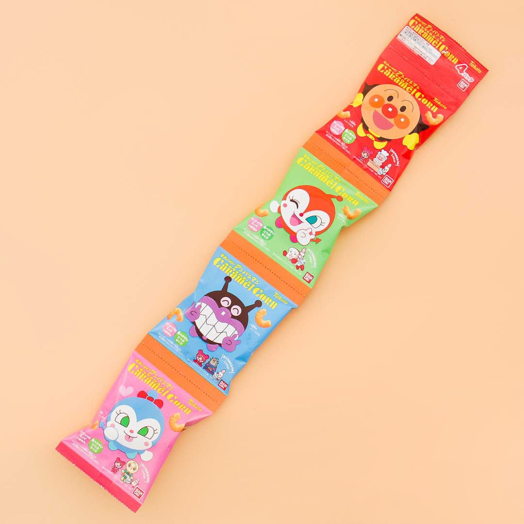 Anpanman Karamell Mais Mini Packung – 4 Stück