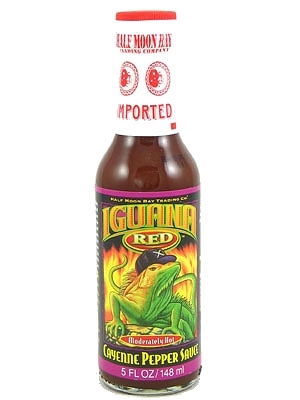 Iguana Rot mäßig heiße Cayenne Pfeffersauce