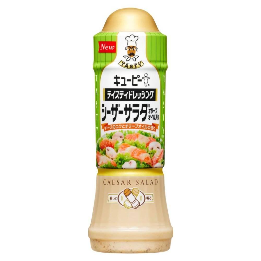 Kewpie Tasty Caesar Salat Dressing mit Extra Natives Olivenöl 210ml