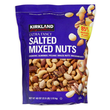 Kirkland Extra Fancy gesalzene gemischte Nüsse, 2,5 lbs