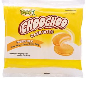 Zitrone Quadrat – Choochoo Kuchen Bisse – kitschige Milch – Kuchen Bissen mit kitschigen Creme Füllung – 10 Packungen – 380 g