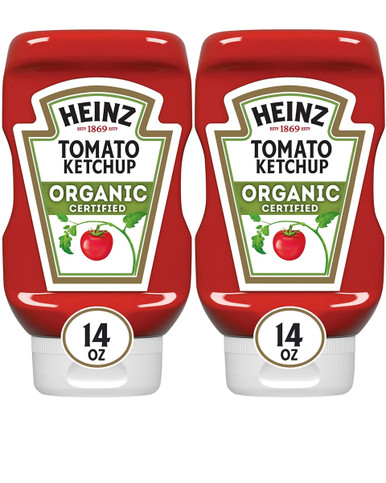 Heinz Bio Tomatenketchup, 14 oz (2 Stück)