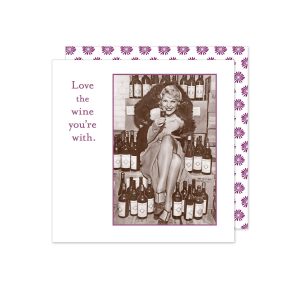 shannon martin design – liebe wein mit beverage serviette