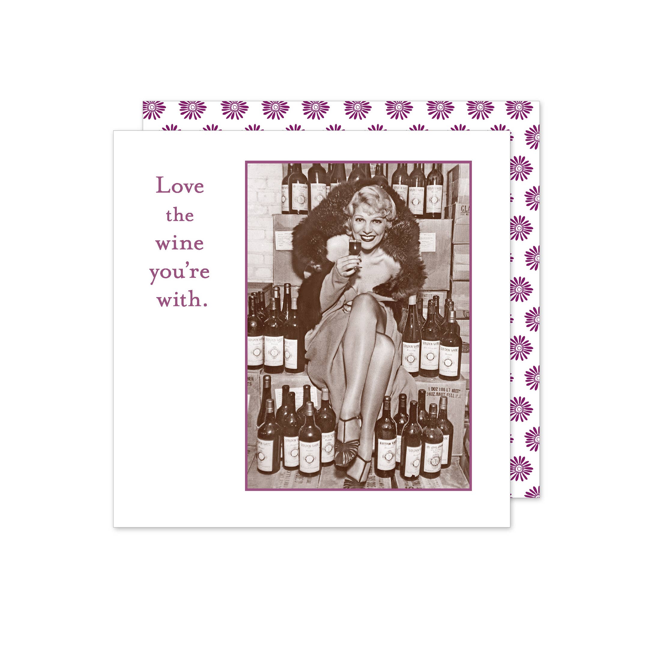 Shannon Martin Design – Liebe Wein mit Getränke Serviette