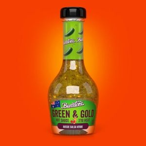 scharfe Sauce Hasen grün und Gold Hitze $13,98