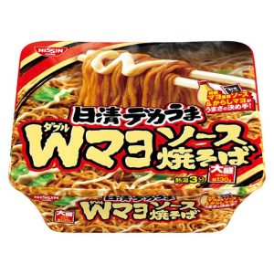Nissin Dekauma Mayo Yakisoba Instant Nudeln große Portion (Packung mit 3)