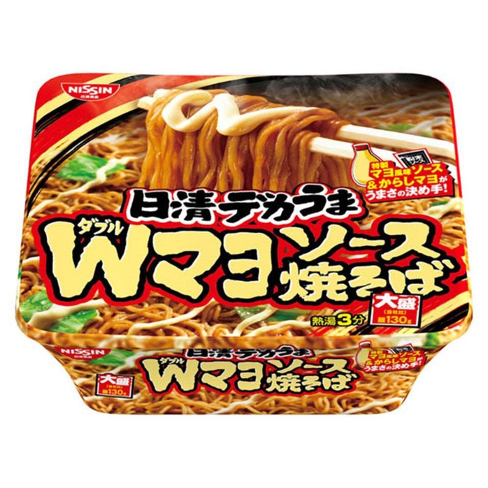 Nissin Dekauma Mayo Yakisoba Instant Nudeln große Portion (Packung mit 3)