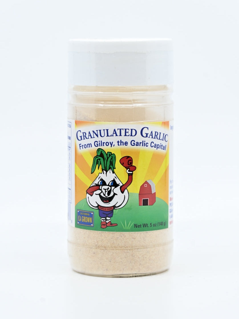 Granulierter Knoblauch von Gilroy CA Garlic Dude Von The Garlic Shoppe 5oz