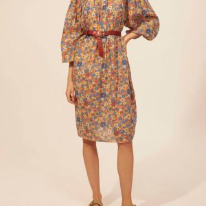Paolina-Kleid in Rost