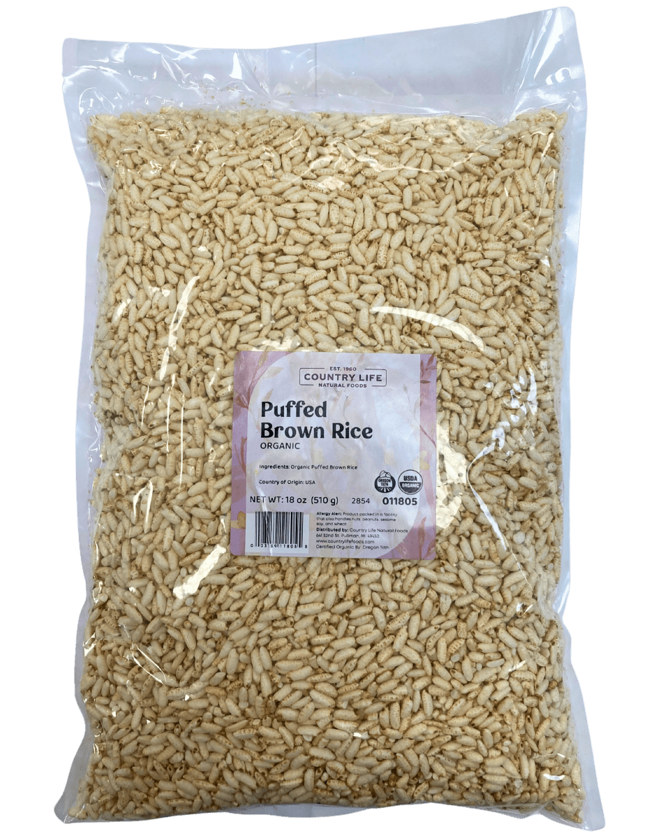Gepuffter brauner Reis, Bio