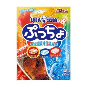 Uha Puchao weich und kaubar Süßigkeiten sortierte Soda-Geschmack – 90g