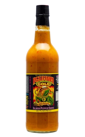 Iguana Gold Golden Habanero Insel Pfeffer Sauce, 25.7oz