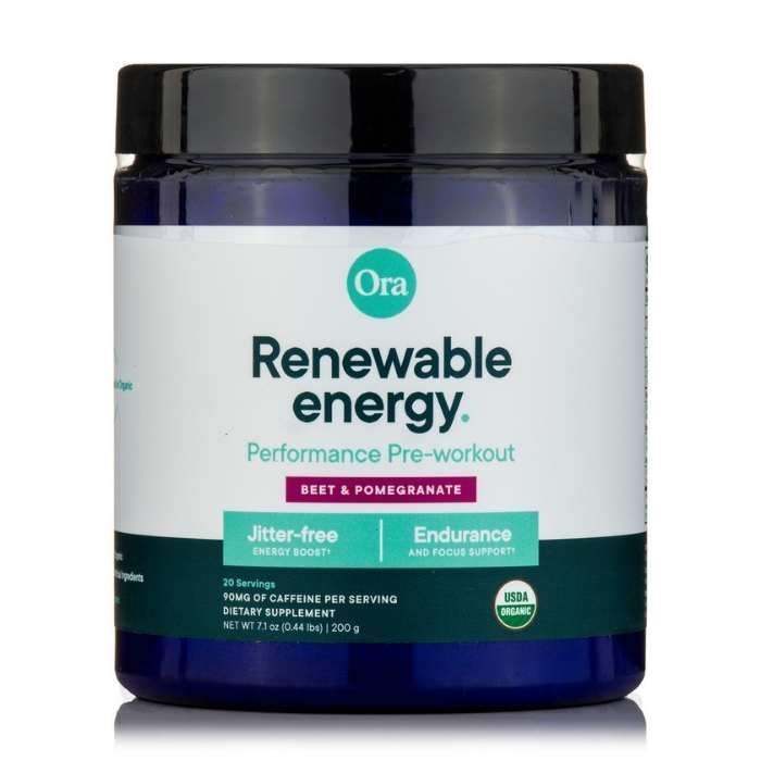 Ora – Organisches Pre-Workout Pulver – Erneuerbare Energie, 7oz