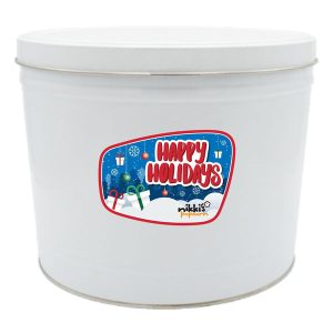 2 Gal Happy Holidays Popcorn Geschenkdose