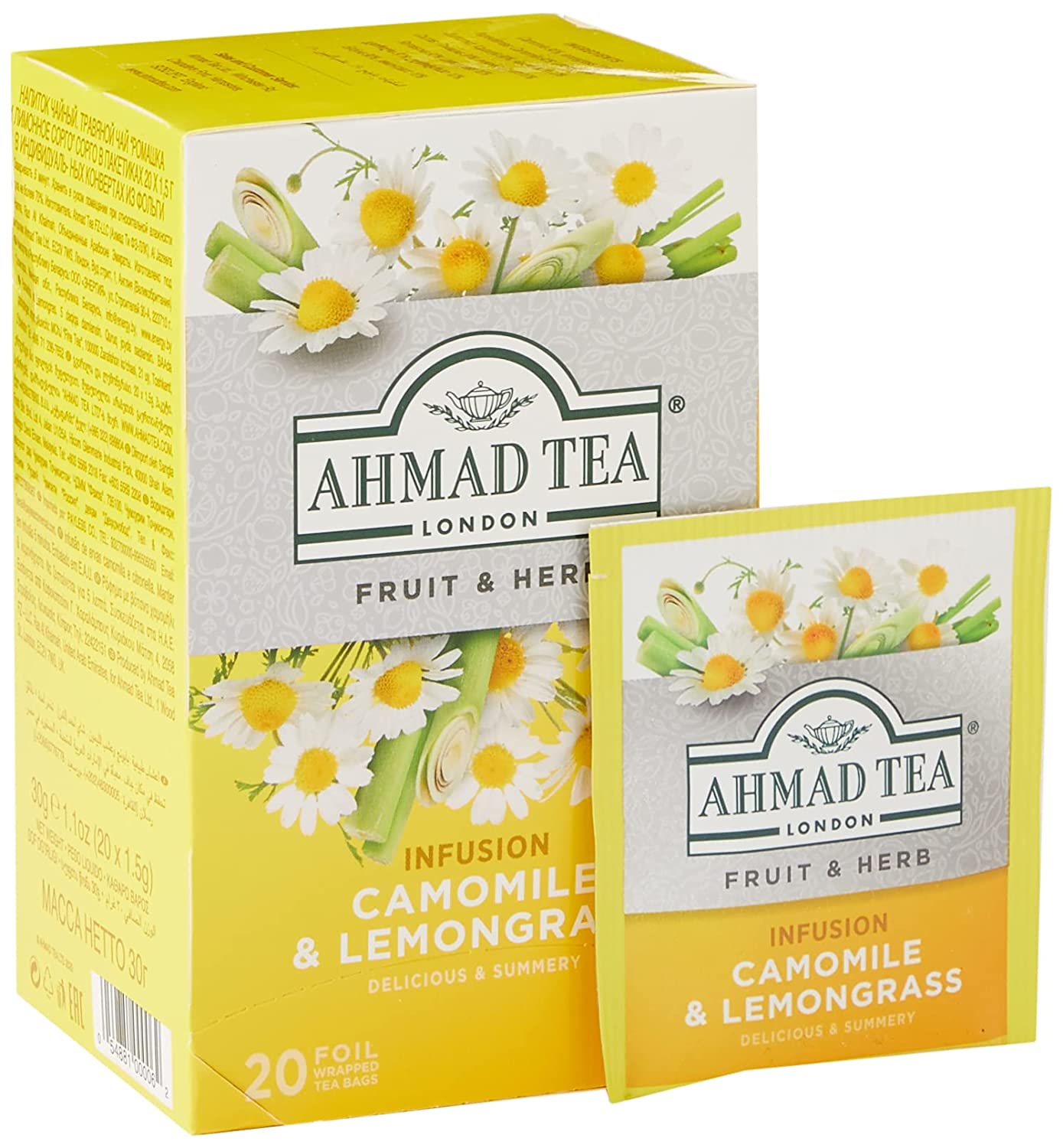 Ahmad Teas – Kamille & Zitronengras 20 Stück