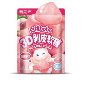 XingQiTian Weißer Pfirsich Peelable Gummy Süßigkeiten 75g