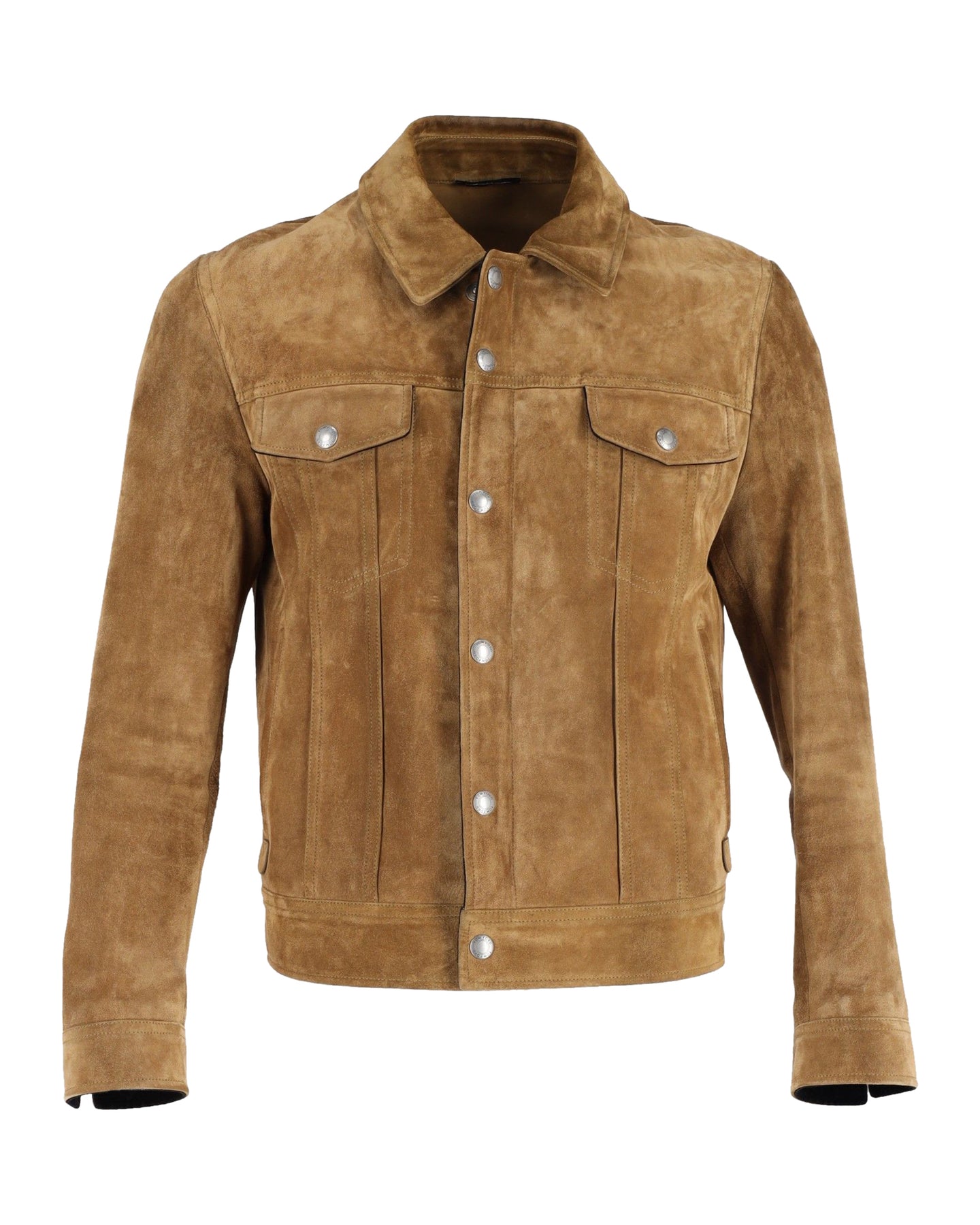Tom Ford Trucker Jacke aus Wildleder in Braun