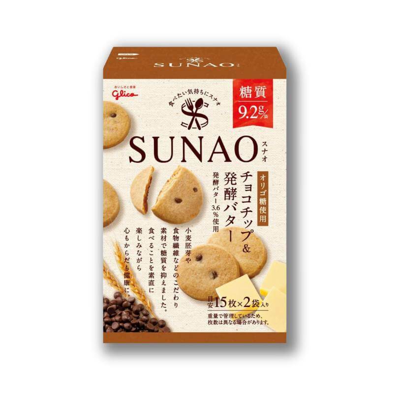 Glico Sunao – Schokoladenchips Butter Kekse