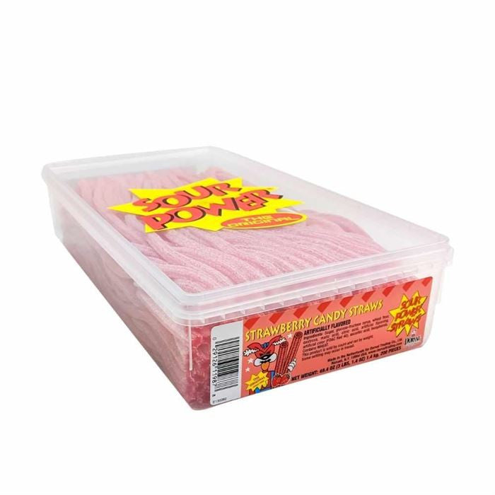 Sauer Power Erdbeere Straws – 49,4 Unzen