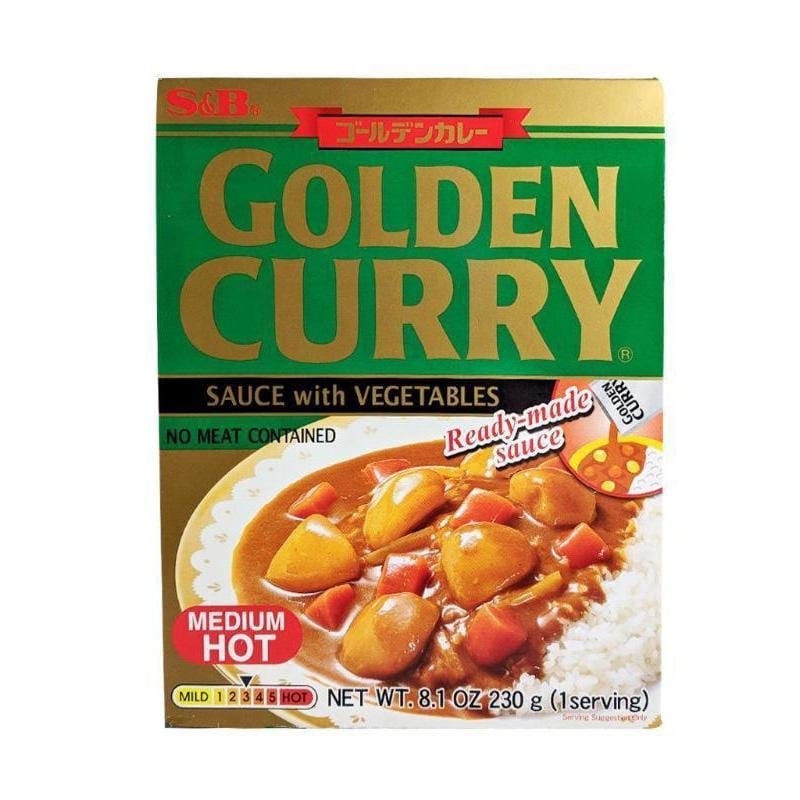 S&B Goldene Currysauce mit Gemüse mittel Hot