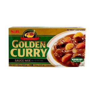 S&B Golden Curry Japanese Curry Mix Medium heiß