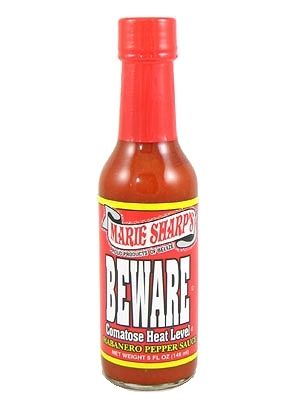Marie Sharp's Vorsicht Komatose Chilisauce, 5oz