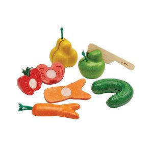 Wonky – Obst- und Gemüse-Spielset aus Holz