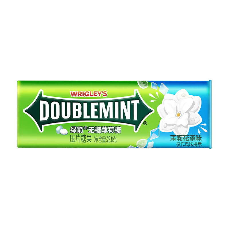 Wrigley's Doublemint zuckerfrei Jasmin Tee Minze Süßigkeiten 23.8g