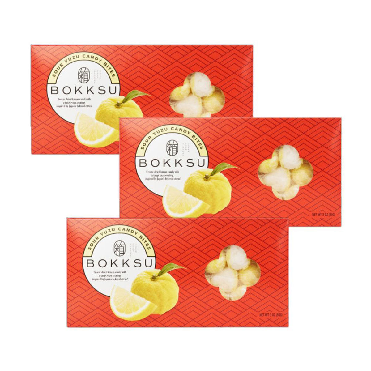 Sauer Yuzu Japanische Süßigkeiten Bites (3-Packung)