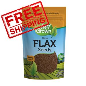Just Grown rohe Flachssamen, 12 Unzen (Packung 6) – kostenloser Versand