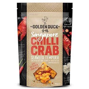 The Golden Duck Co – Chili Crab – Algen Tempura mit echtem Krabbenfleisch – 110 G