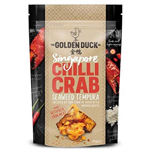 The Golden Duck Co – Chili Crab – Algen Tempura mit echtem Krabbenfleisch – 110 G