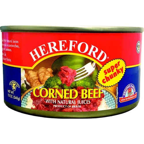 Hereford – Super grob – Corned Rindfleisch mit natürlichen Säften – 12 OZ